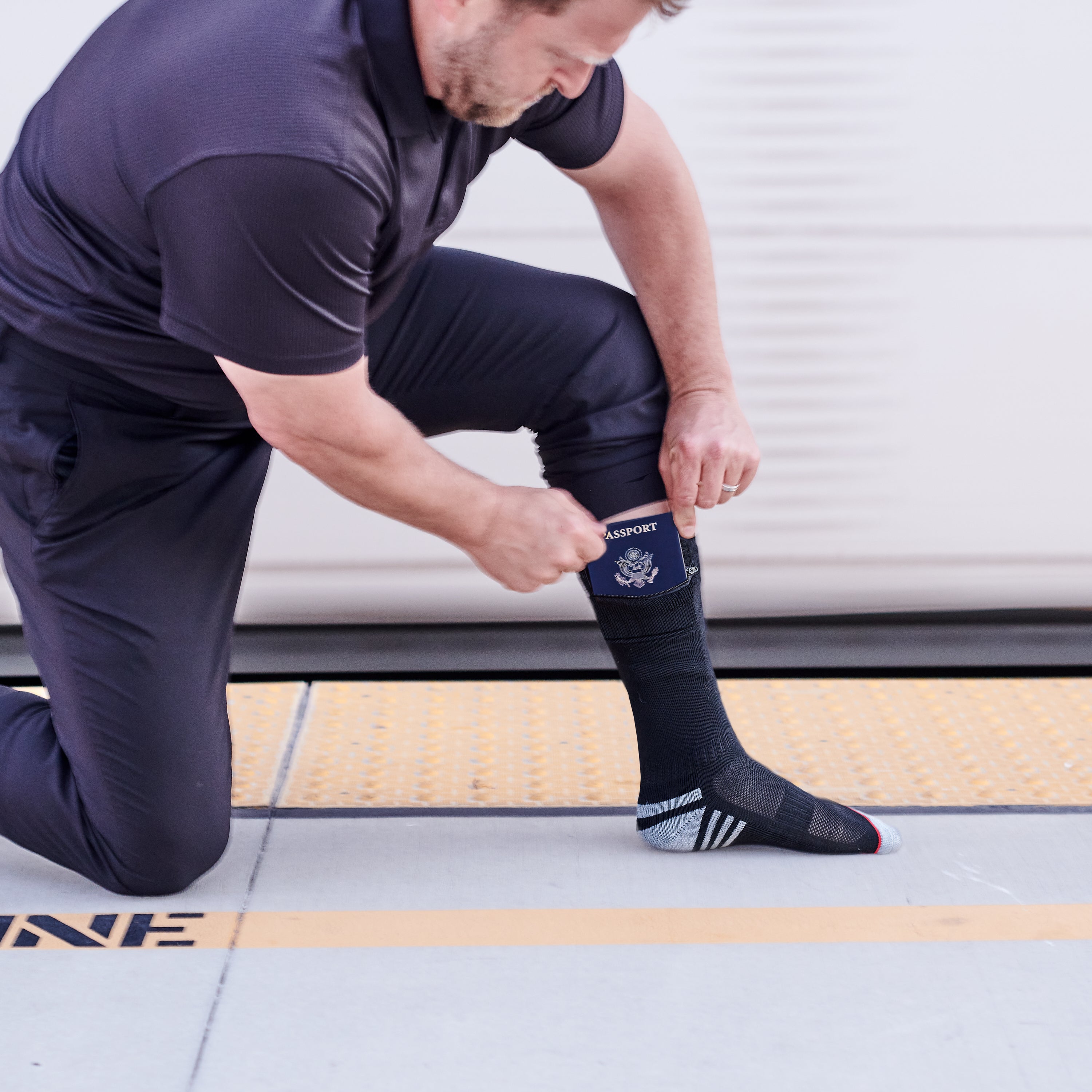 Passport Security Socks®, Black