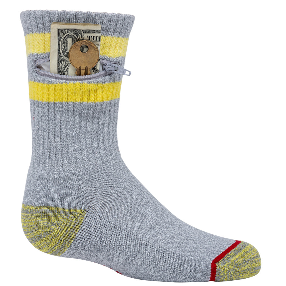 Pocket Socks®, Kids, Yellow Stripe