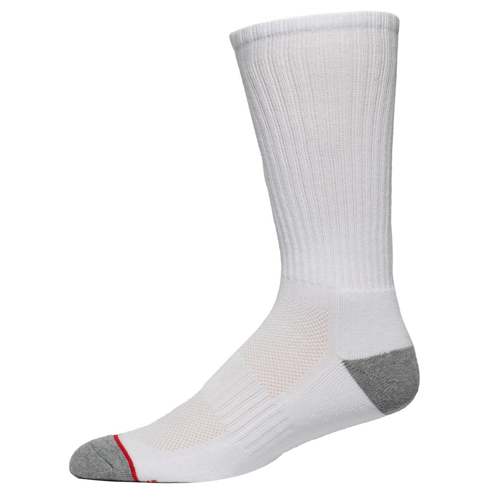 White Sport Crew Pocket Socks - One Size Fits All