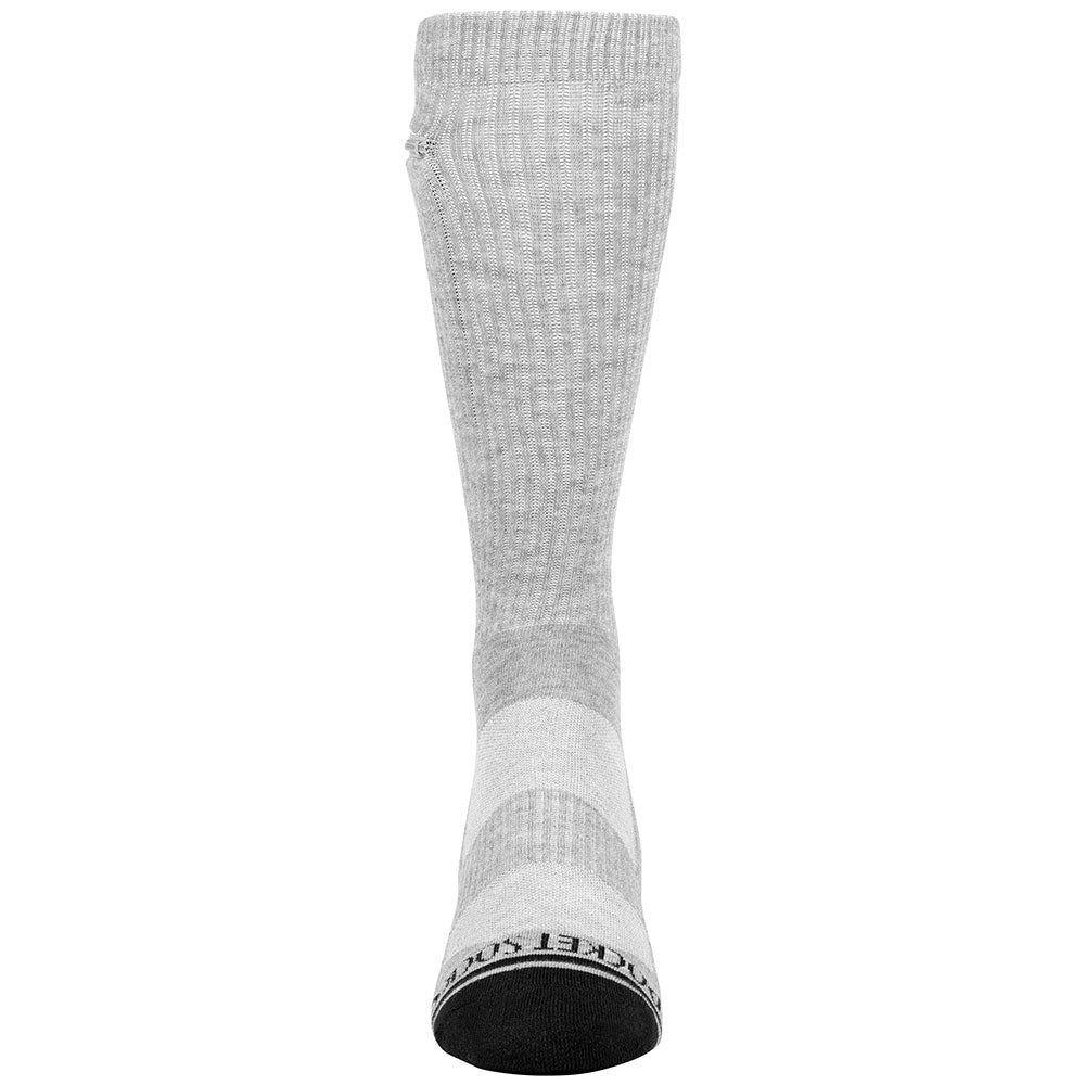 Pocket Socks® Crew Grey Large