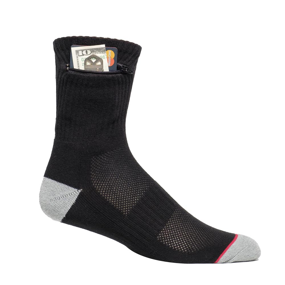 Sport Ankle Pocket Socks® Black