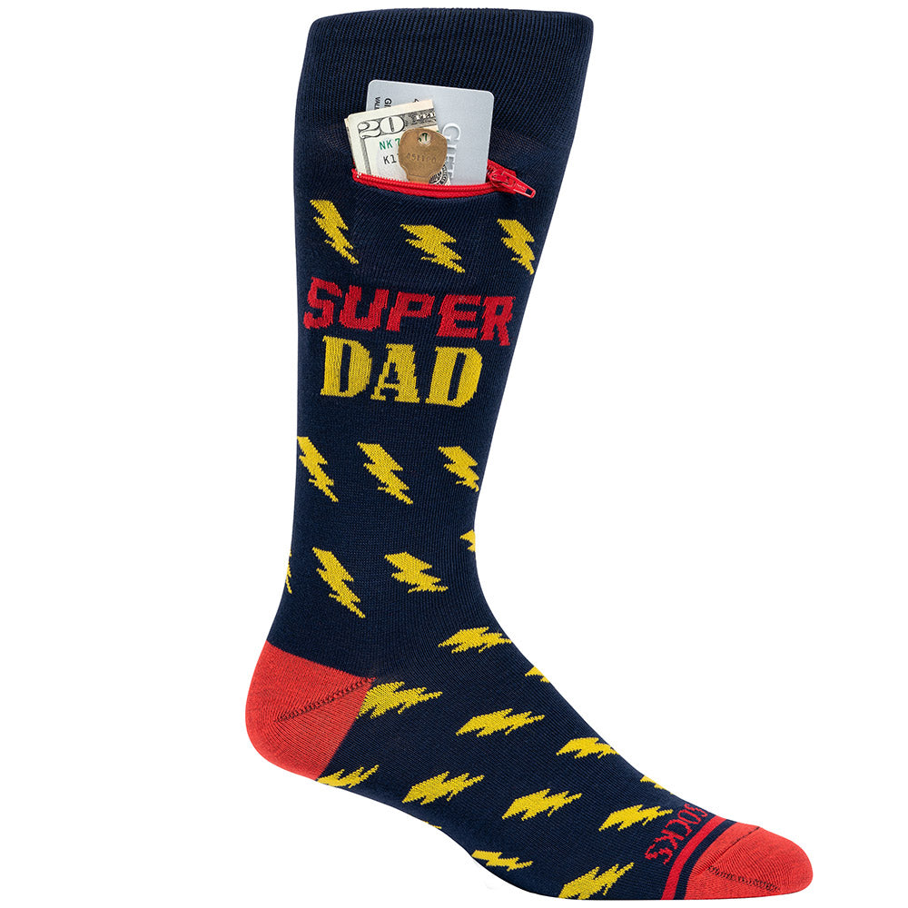 Pocket Socks® Super Dad, Mens