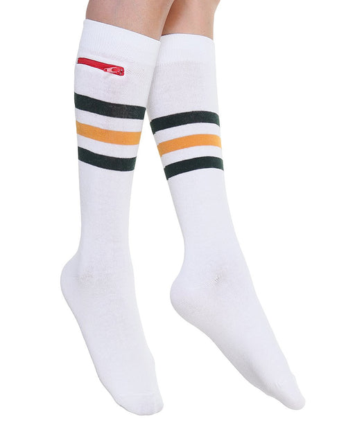 2 Pack Bundle White Sport Stripe (Small/Medium)